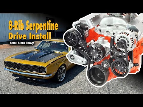 Small Block Chevy Serpentine Kit Install | 8-Rib