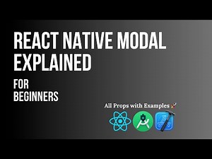 React Native Tutorial Modal