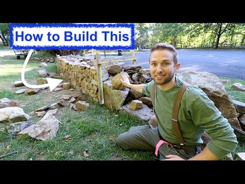 How to build a Traditional Stone Wall | Dry Stacked