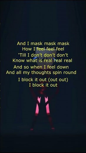 MASK (Gangle's Song) Feat. Marissa Lenti from The Amazing Digital Circus - short lyrics