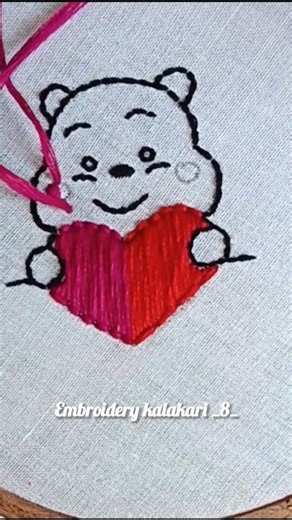 Most Creative Embroidery Design#embroidery #teddybear#trendingshorts