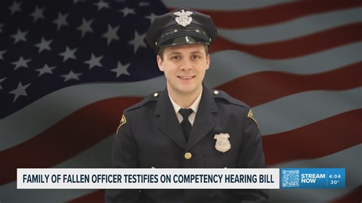 Family of fallen Cleveland police officer Jamieson Ritter testifies on competency hearing bill