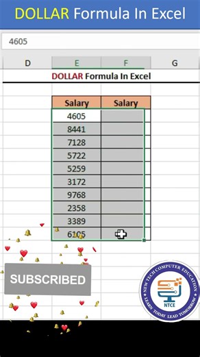 DOLLAR Formula in Excel #excel​ #microsoftexcel​ #exceltips​ #exceltutorial​ #msexcelfullcourse​