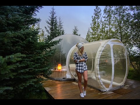 Sleeping in Iceland's Bubble Hotel under the Northern Lights!