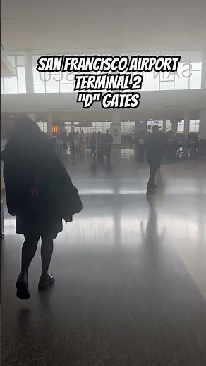 San Francisco Airport Terminal 2 “D” Gates #SFO #sfoairport #SFOTerminal2