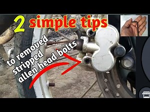 2 Easy Tricks to removed stripped allen head bolts ll DIY