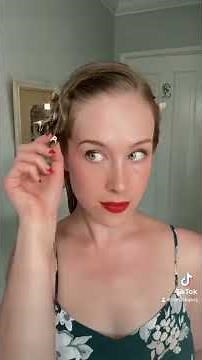 authentic 1940s hair curling technique #vintagehair #1940shair #pincurls
