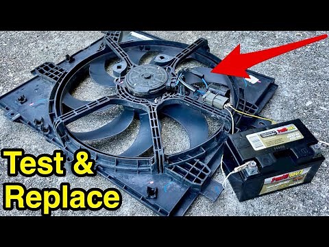 How to diagnose and replace car radiator fan - Nissan Versa example