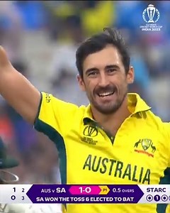 9.1M views · 201K reactions | Three wicket hauls from Mitchell Starc and Pat Cummins played a pivotal role in guiding Australia to another ICC Cricket World Cup final  Watch all the wickets from #SAvAUS  #CWC23 | ICC - International Cricket Council | Facebook