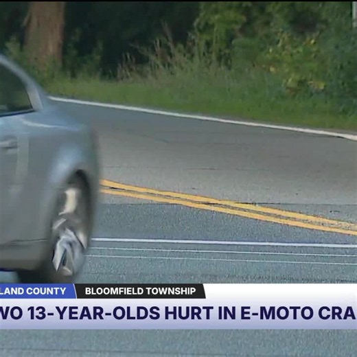 2 teens on e-moto critically injured after being hit by truck while crossing Telegraph in Bloomfield Twp.