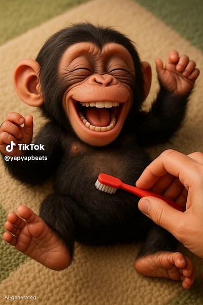 The Giggliest Baby Chimp That Will Make You Laugh
