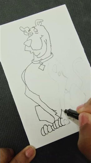 Scooby-Doo Coloring in Seconds #shorts #asmr #satisfyingdrawing #scoobydoo #relax #satisfying #art
