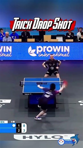 fanzendong incredible drop short 😱 #pingpong #tabletennis #shorts