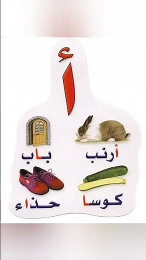 Letter Alif Shape In The Beginning.Middle.End .In Arabic Word With Examples