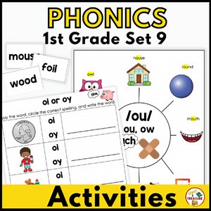 Benchmark Advance Phonics Anchor Charts and Activities | 1st Grade Unit 9