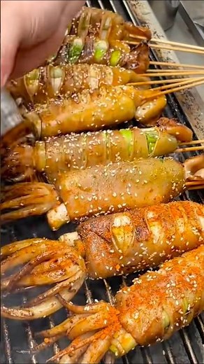 Grilled Squid So Perfect, It'll make you hungry instanly !!!