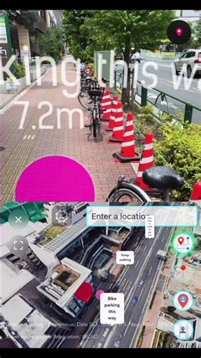 WebAR 3D Map Tiles Navigation