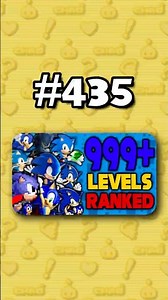 Number 435 - Ranking ALL 999+ Sonic Levels from Worst to Best #sonicthehedgehog
