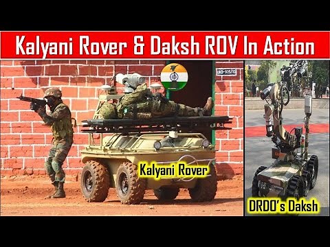 Kalyani Autonomous Rover and DRDO's Daksh in operation with Indian Army