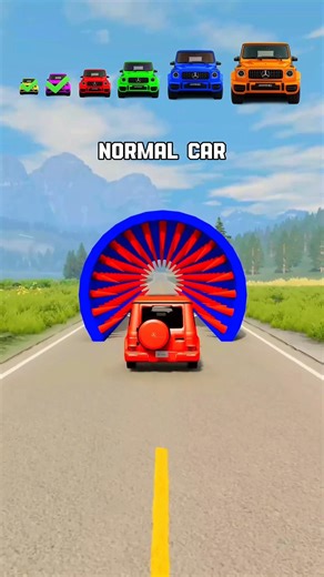 Spikes Tunnel vs Big & Small Cars