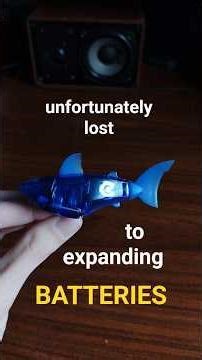 Batteries destroyed this Aquabot Shark (Hexbug)