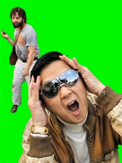Mr. Chow panics up close while Alan claps in the background before swapping places in this chaotic Hangover ahh ah ah meme duo by @eedeecapcut. Serving unhinged Vegas energy, peak freakout reactions, and unmatched comedy duo dynamics, this Mr. Chow and Alan edit brings top-tier comedy contrast for bad decisions, sudden panic moments, and wild weekend recaps. Overlay this Hangover green screen cutout onto your custom video backdrops to elevate your reaction memes and dominate the FYP. #capcut #ca