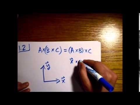Griffiths Electrodynamics Problem 1.2: Is Cross Product Associative?