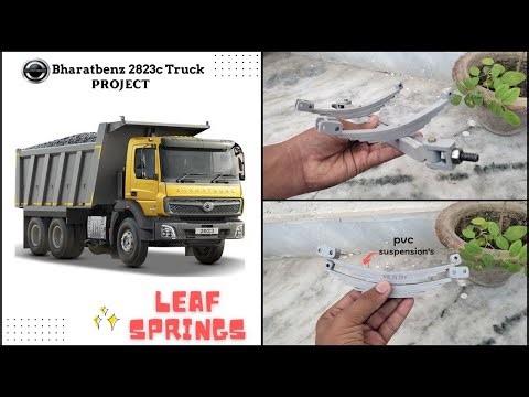 How to make leaf spring suspension for Bharatbenz 2823c Rc Truck | Leaf spring kaise banaye.