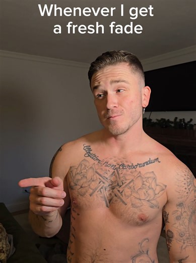 can't help but feeling myself whenever I get a fresh fade.