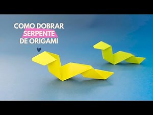 COMO FAZER ORIGAMI DE SERPENTE |SIGNO SERPENTE HOROSCOPO CHINES | #origami #serpente #horoscopo
