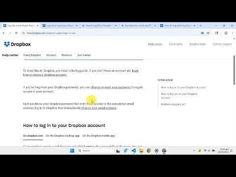 How To Sign Out Dropbox On Desktop
