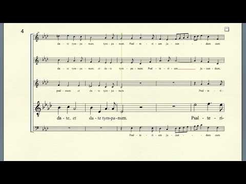 Exultate Deo by Giovanni Pierluigi da Palestrina (Tenor part)