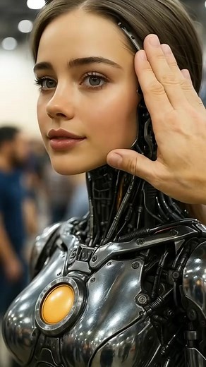 AI Humanoid Robot Girl Reacts Like a Real Human robot ai | ai robot lab