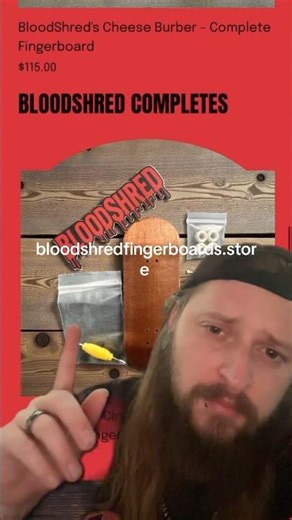 BloodShred Fingerboards Website update! Fingerboard decks and completes Bloodshredfingerboards.store