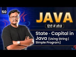 Lecture 50: String Input–Output Capital Program & Number-to-Words Digit Program in Java