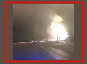 214K views · 176 reactions | Natural gas pipeline explosion caught on police dashcam | The Times of India | Facebook
