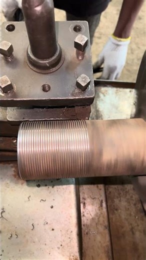 😳😳 Pipe thread making the lathe machine oparetor work process #cncmill #machine #lathework