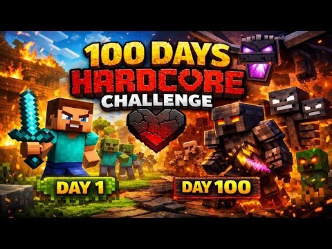 I Tried 100 Days of Minecraft Hardcore… and Failed