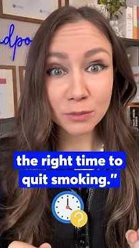 This is the right time to quit smoking