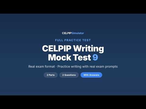 CELPIP Writing Mock Test - 9 | Practice Test With Answers - 2026
