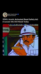 A visual masterpiece, capturing the essence of road safety through intricate details #roadsafety #doordarshan #old #tv #dd #nostalgia #animation #art #indiantraffic #roads | Mp4 Vault India