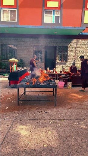 Tibetan Monks Chanting Traditional Mantras | Prayer Ceremony at Sherabling Monastery