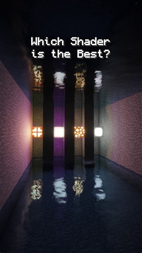 💡 4 Lights in a Flooded Hall… Which Shader Makes Them Glow BEST? #minecraft #shaders