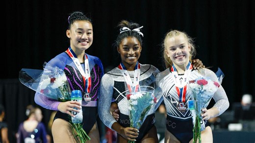 Watch: Simone Biles on her triumphant return to gymnastics