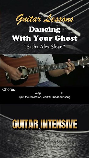 Dancing With Your Ghost - Sasha Alex Sloan | EASY Guitar Tutorial with Chords / Lyrics #guitarchords