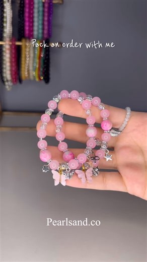 Pearls & Co | Packing order small business, business, order, packing order, asmr, beaded jewelry, Bracelet | Instagram