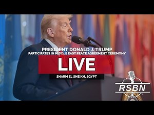 LIVE REPLAY: President Trump Participates in Middle East Peace Agreement Ceremony - 10/13/25