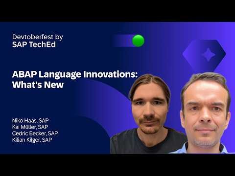 ABAP Sessions at Devtoberfest 2026