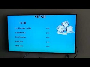 Sample Single zone display in Landscape mode using Layout 1 with piSignage