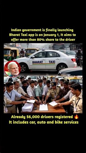 Bharat Taxi is set to launch on January 1, 2026, aiming to disrupt the ride-hailing market with a m